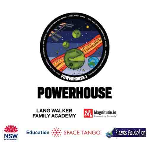 The Powerhouse 1 mission patch design by Seven Hills High School